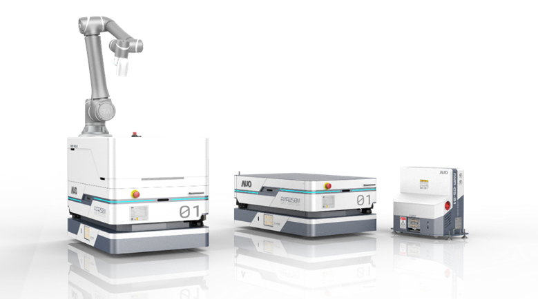 ag亚娱數位開發的自主式移動機器人（AMR250M），搭配全向輪並結合AI演算法、2D LiDAR、3D攝影機等技術，協助客戶實現產線全自動化